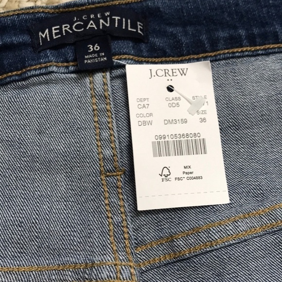 NEW NWT J.CREW Slim Boyfriend Jeans Raw Frayed released Hem Plus Size 36 - Picture 7 of 8